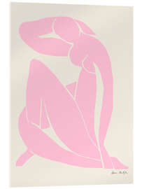 Acrylglasbild Rosé Nude