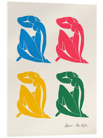 Acrylglasbild Colourful Nude Composition