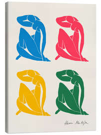 Leinwandbild Colourful Nude Composition