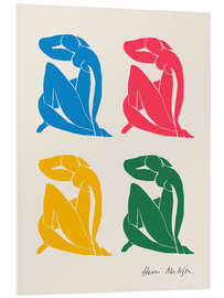 Hartschaumbild Colourful Nude Composition