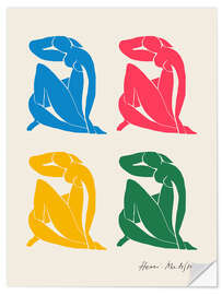Wandsticker Colourful Nude Composition