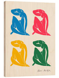 Holzbild Colourful Nude Composition