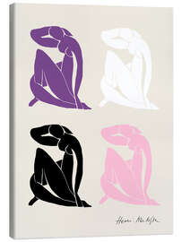 Leinwandbild Violet Nude Composition