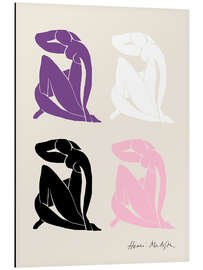 Magnettafel Violet Nude Composition