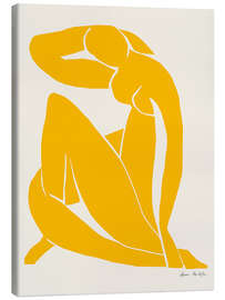 Leinwandbild Sunny Yellow Nude