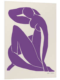 Hartschaumbild Purple Nude