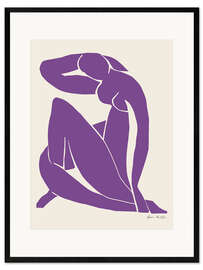 Gerahmter Kunstdruck Purple Nude