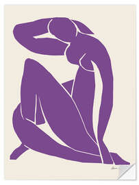 Wandsticker Purple Nude