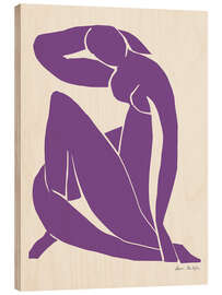 Holzbild Purple Nude