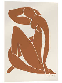 Acrylglasbild Brown Nude - Henri Matisse