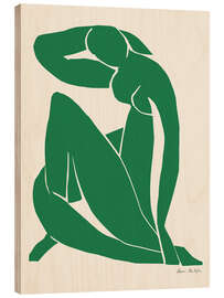 Holzbild Forest Green Nude