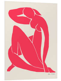 Hartschaumbild Red Nude