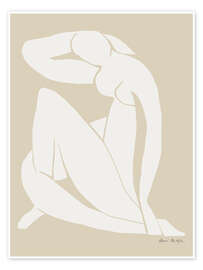 Poster White Nude