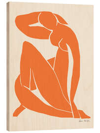 Holzbild Orange Nude - Henri Matisse