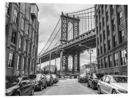 Acrylglasbild Über die Manhattan Bridge spazieren gehen - Assaf Frank