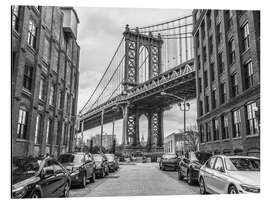 Alubild Über die Manhattan Bridge spazieren gehen - Assaf Frank