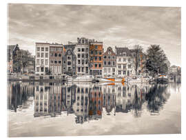 Acrylglasbild Malerischer Charme am Flussufer - Assaf Frank