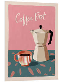 Hartschaumbild Coffee First II - Branka Kodžoman