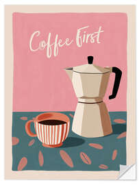 Sticker mural Coffee First II - Branka Kodžoman