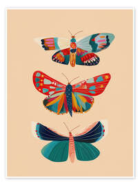Wandbild Schmetterlingstrio - Branka Kodžoman