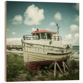 Holzbild Kleines Fischerboot - Denis Feiner