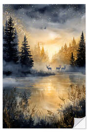 Wandsticker Tiersiluetten im Nebel - Steffen Gierok