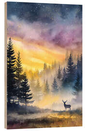 Holzbild Morgennebel - Steffen Gierok