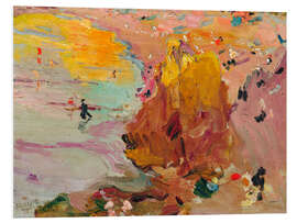 Hartschaumbild Strand von Biarritz