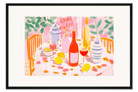 Gerahmter Kunstdruck Mittelmeer Dolce Vita