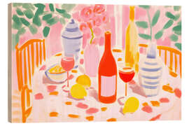 Holzbild Mittelmeer Dolce Vita