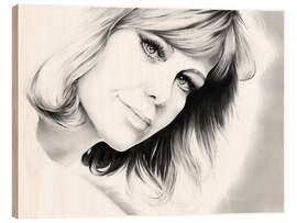 Stampa su legno Hildegard Knef - A timeless icon - Dirk Richter