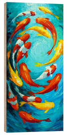 Holzbild Fische in Harmonie - Olha Darchuk