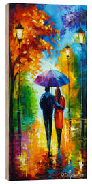 Holzbild Herbstromanze im Park - Olha Darchuk