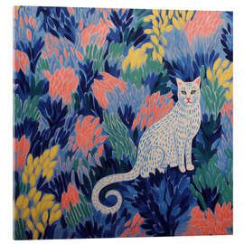 Acrylglasbild Verspielte Dekorative Gartenkatze - Frank Daske