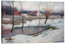 Leinwandbild Winter - Leopold Graf von Kalckreuth