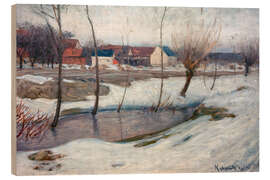 Holzbild Winter - Leopold Graf von Kalckreuth