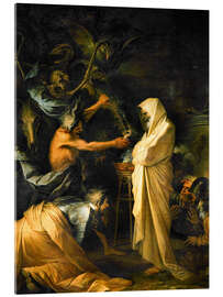 Acrylglasbild Saul mit der Totenbeschwörerin von Endor, 1668 - Salvator Rosa