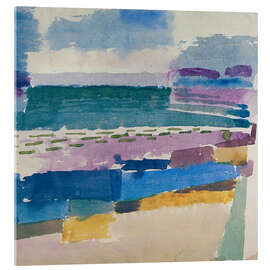 Acrylglasbild St. Germain Strand in Tunis, 1914 - Paul Klee