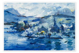 Wandbild Der Vierwaldstättersee am Nachmittag, 1924 - Lovis Corinth
