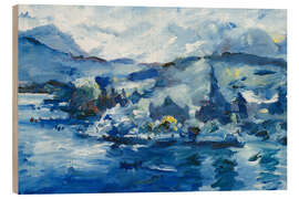 Holzbild Der Vierwaldstättersee am Nachmittag, 1924 - Lovis Corinth