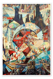 Wandbild Baku Agitationspanel, 1927 - Heinrich Vogeler