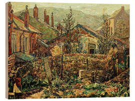 Holzbild Dorf in den Karpaten, 1915 - Heinrich Vogeler