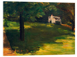Acrylglasbild Gartenbank unter einem Kastanienbaum im Wannseegarten, 1915 - Max Liebermann