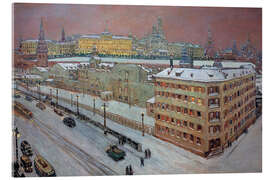 Acrylic print Moscow at night, 1939 - Heinrich Vogeler