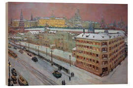 Holzbild Moskau bei Nacht, 1939 - Heinrich Vogeler