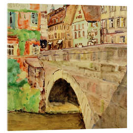 Acrylglasbild Brücke in Bamberg, 1937 - Philipp Franck
