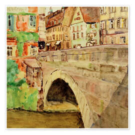 Wandbild Brücke in Bamberg, 1937 - Philipp Franck
