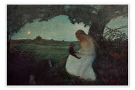 Wandbild Die Waldfrau, 1901 - Otto Modersohn