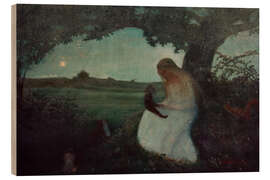 Holzbild Die Waldfrau, 1901 - Otto Modersohn
