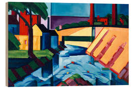 Holzbild Abendfarben - Oscar Bluemner